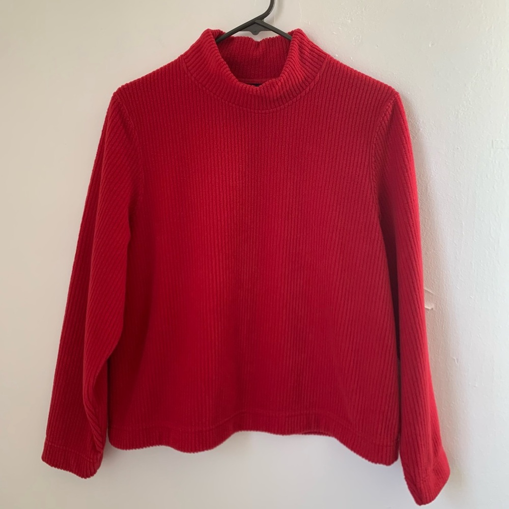 Vintage Catalina Soft Cozy Red Turtle Neck Sweater Medium